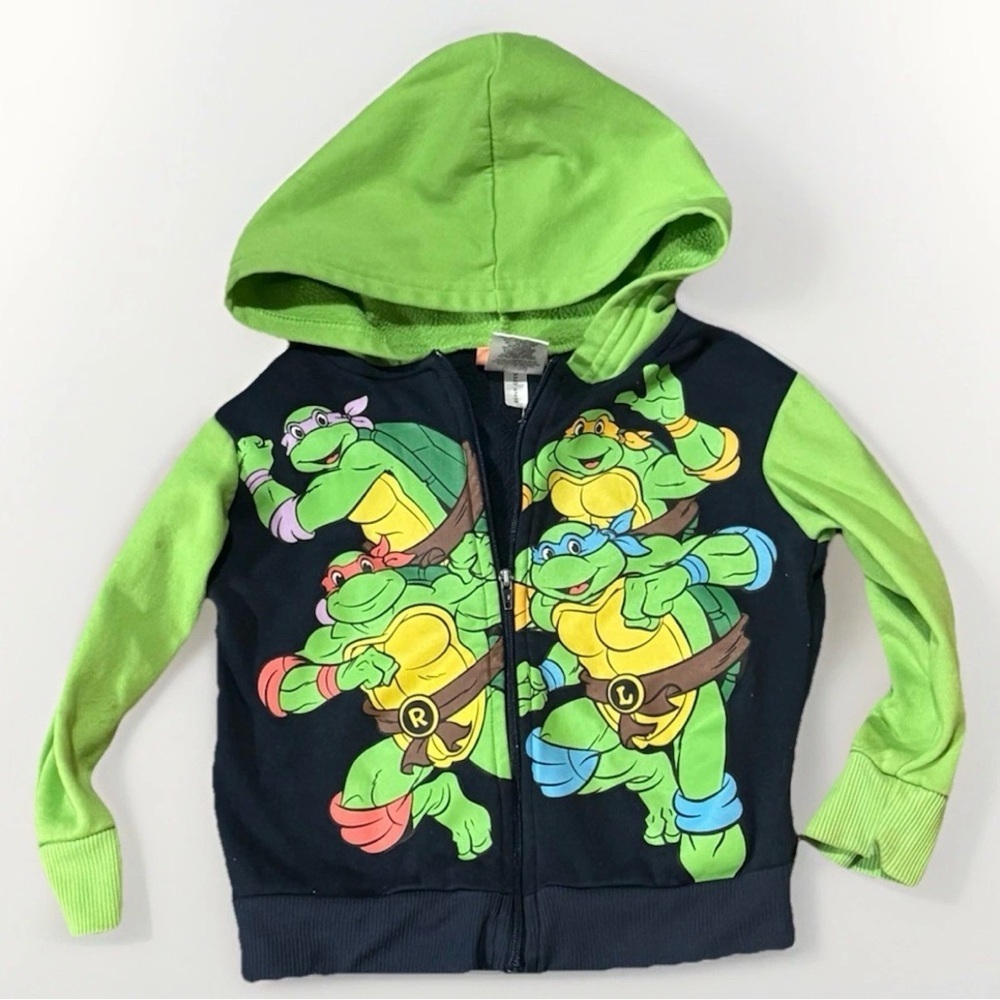 Teenage Mutant Ninja Turtles TMNT Sweatshirt Kids 4T Black Green